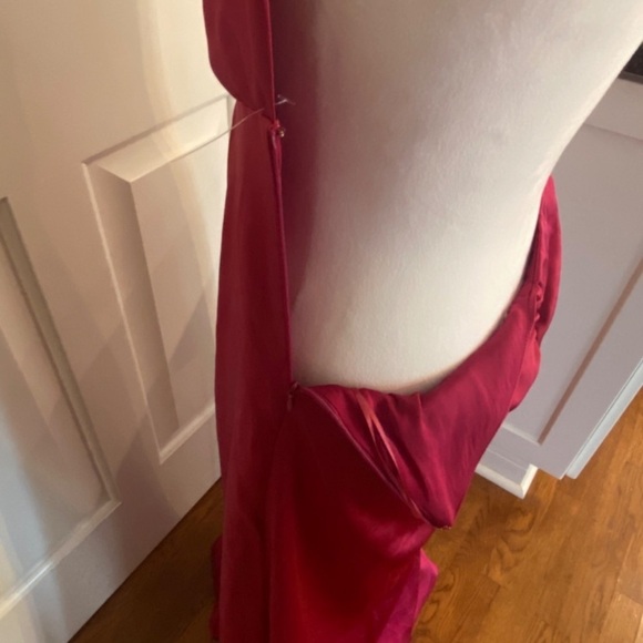 New! Free People dance til dawn Halter Maxi Dress Burgundy-Pink 21995 - Picture 9 of 14